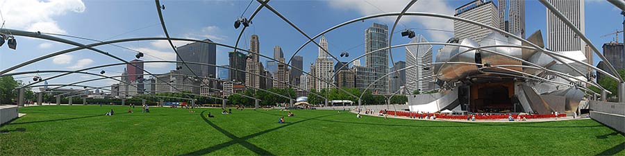 Фрэнк Гери (Frank Gehry): Jay Pritzker Pavilion, Millennium Park, Chicago, Illinois, USA, 2004